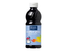 Lefranc Bourgeois Glossy - Peinture acrylique - noir - 500 ml