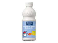 Lefranc Bourgeois Glossy - Peinture acrylique - blanc - 500 ml