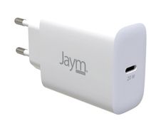 JAYM - Chargeur secteur - charge rapide - 1 USB - blanc
