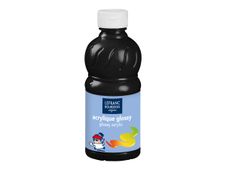 Lefranc Bourgeois Glossy - Peinture acrylique - noir - 250 ml
