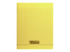 Calligraphe 8000 - Cahier polypro 17 x 22 cm - 192 pages - grands carreaux (seyès) - jaune