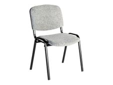 Chaise COIGNY ECO - pieds noirs - gris