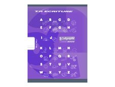 Calligraphe 8000 - Cahier polypro de travaux pratiques (TP) - 17 x 22 cm - 32 pages - grands carreaux (Seyes)/uni - transparent