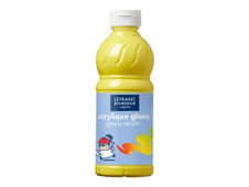 Lefranc Bourgeois Glossy - Peinture acrylique - jaune primaire - 500 ml