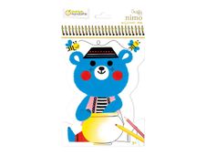 Avenue Mandarine Graffy Nimo - Livre à colorier - 150 x 255 mm - 24 feuilles / 48 pages - ours