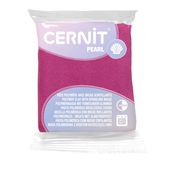 Cernit Pearl - Pâte à modeler - 56 g - magenta - argile polymère