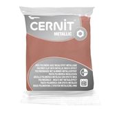 Cernit Metallic - Pâte à modeler - 56 g - or rose - argile polymère