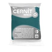 Cernit Metallic - Pâte à modeler - 56 g - or turquoise - argile polymère