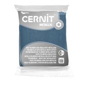 Cernit Metallic - Pâte à modeler - 56 g - acier - argile polymère