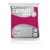 Cernit Metallic - Pâte à modeler - 56 g - magenta - argile polymère