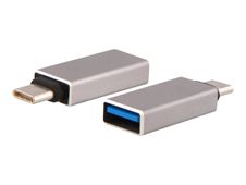 T'nB - Adaptateur USB - 24 pin USB-C (M) pour USB type A (F) - USB 3.0 OTG - gris sidéral