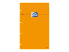 Oxford - Bloc notes - A4 + - 160 pages - petits carreaux - 80G - perforé - orange