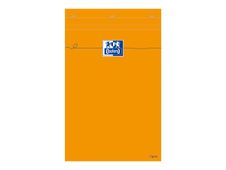 Oxford - Bloc notes - A4 + - 160 pages - ligné - 80G - perforé - orange