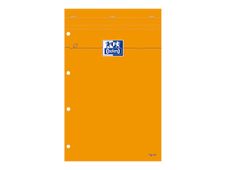 Oxford - Bloc notes - A4 + - 160 pages - ligné jaune - 80G - perforé - orange