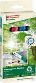 Edding EcoLine 21 - Pack de 4 marqueurs permanents - couleurs assorties