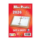 Bloc-Pratic - Bloc de bureau - date à droite - Exacompta