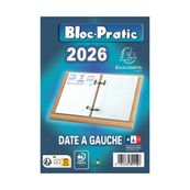 Bloc-Pratic - Bloc de bureau - date à gauche - Exacompta