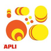 Apli Agipa - 50 flèches fluo non effaçables - jaune/orange - 12 x 16 cm