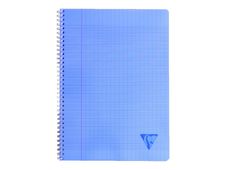 Clairefontaine Linicolor - Cahier polypro à spirale 17 x 22 cm - 100 pages - grands carreaux (Seyes) - disponible dans différentes couleurs