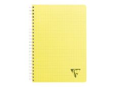 Clairefontaine Linicolor - Cahier polypro à spirale 17 x 22 cm - 100 pages - petits carreaux (5x5mm) - disponible dans différentes couleurs