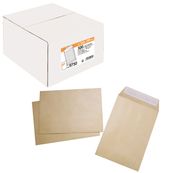 La Couronne - 500 pochettes Enveloppes C5 162 x 229mm - 90 gr - sans fenêtre - brun - bande auto-adhésive