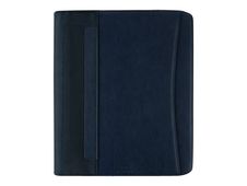 Oberthur Oregon - Conférencier A4 zippé - anneaux amovibles - bleu marine