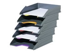 Durable Varicolor - 5 Corbeilles à courrier - coloris assortis