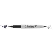 Sharpie - Marqueur permanent double pointe fine et ultra fine - noir