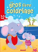 Mon gros livre de coloriage - Eléphants à la plage