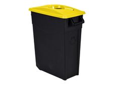 Rossignol MOVATRI - Poubelle de tri mobile 65L - noir/jaune