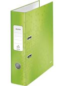 Leitz WOW - Classeur à levier 180° - Dos 80 mm - A4 - pour 600 feuilles - Carton pelliculé - vert