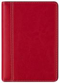 Agenda de poche spiralé Delta Palermo - 1 semaine sur 2 pages - 8 x 12 cm - rouge - Brepols