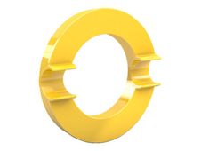 Dahle - Aimant super puissant Neodym - 8 cm de diamètre - avec porte marqueur - jaune