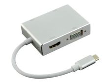 MCL Samar - convertisseur USB type C vers HDMI ou DVI-I ou VGA avec USB 3.0