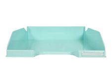 Exacompta Combo Midi Aquarel - Corbeille à courrier - vert pastel