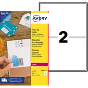 Avery - 50 Étiquettes de masquage blanches - 199,6 x 143,5 mm