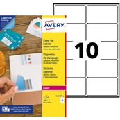 Avery - 250 Étiquettes de masquage blanches - 99,1 x 57 mm