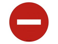 Take Care by CEP - Sticker de signalisation : sens interdit - 45 cm de diamètre