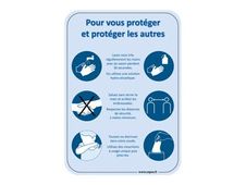 Take Care by CEP - Affiche de sécurité Les gestes barrières - A4