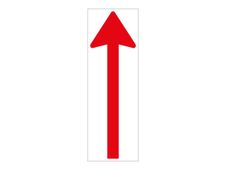 Pickup - Adhésif de signalisation au sol "flèche rouge/blanc" - 30 x 10 cm