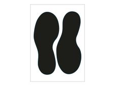 Pickup - Adhésif de signalisation au sol "pas noir" - 25 cm
