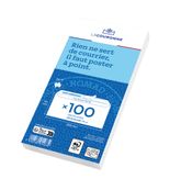 La Couronne - 100 Enveloppes DL 110 x 220 mm - 80 gr - sans fenêtre - blanc - bande auto-adhésive