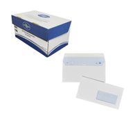 La Couronne - 200 Enveloppes DL 110 x 220 mm - 100 gr - blanc - fenêtre 45 x 100 mm - bande auto-adhésive