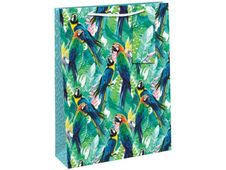 Clairefontaine Eurowrap - Sac cadeau - 21,5 cm x 10,2 cm x 25,3 cm - perroquets