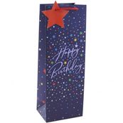 Clairefontaine Eurowrap - Sac cadeau pour bouteille - 12,7 cm x 9 cm x 35,5 cm - Happy Birthday