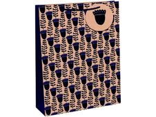 Clairefontaine Kraft - Sac cadeau - 21,5 cm x 10,2 cm x 25,3 cm - du bleu dans la maison