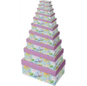 Clairefontaine Eurowrap - 10 Boîtes cadeau "Colibri" - 34 cm x 23,5 cm x 16 cm