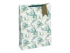 Clairefontaine Eurowrap - Sac cadeau pour bouteille - 12,7 x 9 x 33,5 cm - feuilles Noël