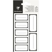 Clairefontaine Eurowrap Excellia - 28 Étiquettes cadeau - 8 x 16 cm - noir