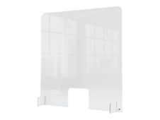 Nobo - Séparateur avec trou - 70 x 85 cm - acrylique clair
